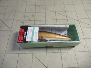 RARE VINTAGE RAPALA CD-9 G UPPOAVA COUNTDOWN SINKING GOLD MINNOW FISHING LURE - Picture 1 of 6