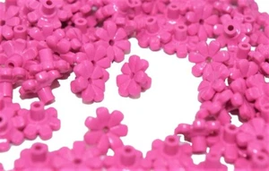 ☀️NEW Lego 100x Dark Pink FLOWERS 1x1 dark pink plant foliage city friends - Picture 1 of 1