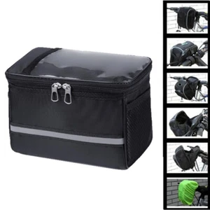 Lenkertasche Fahrradtasche Lenker Rahmentasche Haltertasche Fahrrad schwarz - Bild 1 von 14