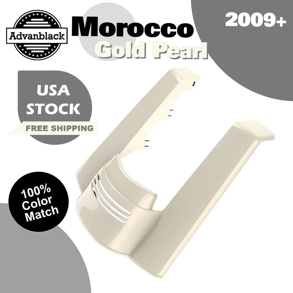 Relleno de extensión de guardabarros trasero Marruecos dorado perla sin recortes para 09+ Harley Foto 1 de 4