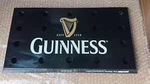 Guinness Bar Drip Tray Black Metal Top Plastic Tray 42 x 24cm Runner FASTP&P - Foto 1 di 3