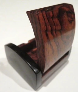 VTG 1997 Jay O Handcrafted KIngwood Blackwood Wooden Box Trinket Jewelry Signed - Picture 1 of 18