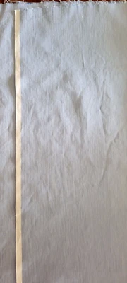 VINTAGE 1960s-1970'S  Blue white pinstripe FABRIC craft 100% Cotton woven - Image 1 of 2