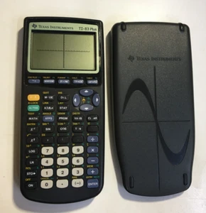 TI-83 Plus Graphing Calculator Texas Instruments School With Cover - Picture 1 of 11
