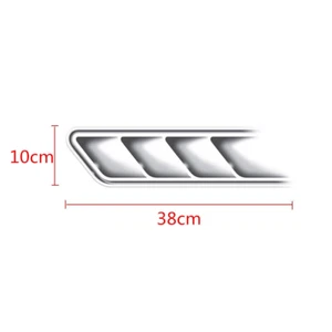 Hot 2 pc Sticker 3D Vents Decor Car Hood Simulation Outlet Decal Accessories#ZH - Bild 1 von 11