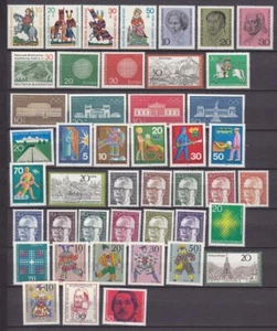 Germania, set anno completo 1970, 45v, MNH - Foto 1 di 1