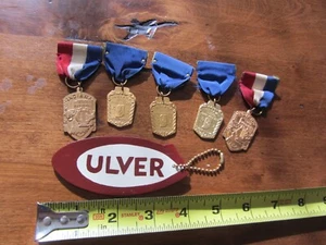 Culver Military Academy Painted Keychain w/ ISMA Indiana medal ribbon lot - Picture 1 of 8
