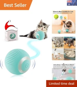 USB Rechargeable Interactive Cat Toy Ball with LED Lights – Perfect for Kittens - Picture 1 of 10