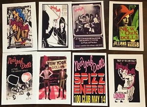NEW YORK DOLLS set of 8 POSTCARDS GIG POSTERS - Bild 1 von 3