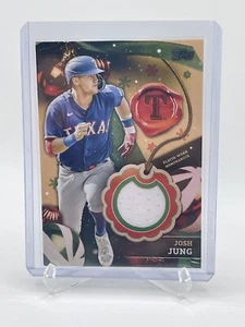 2024 Topps Holiday Josh Jung Game Used Jersey Relic RC-JJ - Picture 1 of 2