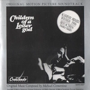 CHILDREN OF A LESSER GOD CD Soundtrack EX COND 1986 MICHAEL CONVERTINO - Picture 1 of 2
