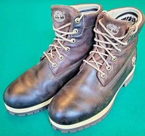 Timberland roll top boots, Men's 10M, Brown, pre-owned, SR0612 - Picture 1 of 12