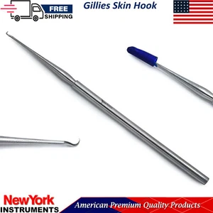 Gillies Skin Hook Single Ended Prong Sharp Retractor Dermal Surgical Procedures - Picture 1 of 5