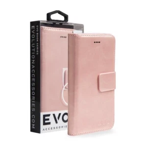 Premium Quality Wallet Case for Apple iPhone X/XS Evo - Rose Gold- Fast Shipping - Picture 1 of 2
