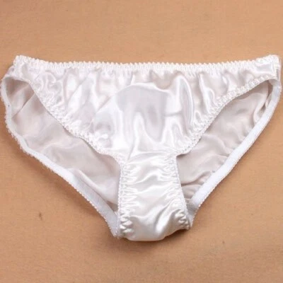 2 Pairs 100% Silk Panties Knickers Bikinis Low-rise Daily Hipster Briefs Cheeky - Image 1 of 4
