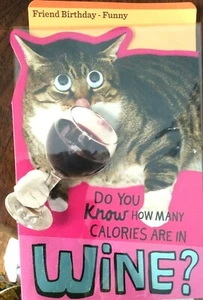 DIVERTIDA Tarjeta de Feliz Cumpleaños para Amigo o Familia Pop Out VIDRIO DE VINO Sello PO11 - Imagen 1 de 4