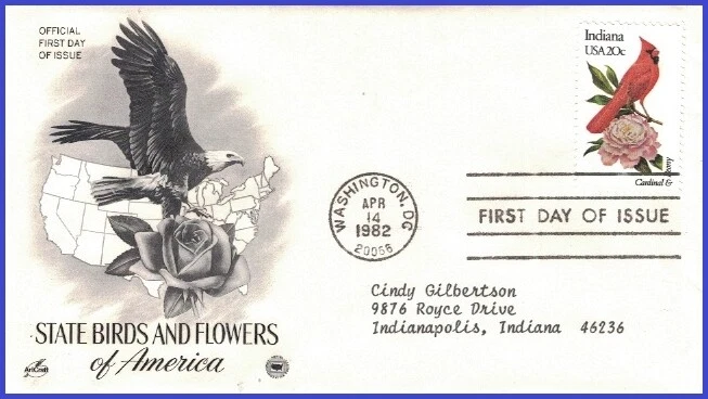 USA3 #1966 ADDR PCS ARTCRAFT FDC   Indiana - Image 1 of 1