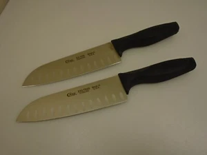 Case XX Set (2) USA 7" Santoku Style Granton Edge Knives XXLT639 Factory Second - Picture 1 of 12