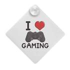 'I Love Gaming' Suction Cup Car Window Sign (CG00012450)