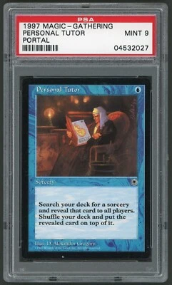 1997 MTG Magic the Gathering Portal Personal Tutor PSA 9 Gaming Card TCG - Image 1 of 2