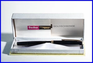 1960's GEHA 725 Kolben Füller Goldschwinge in Schwarz & Gold mit F Gold Feder - Bild 1 von 9