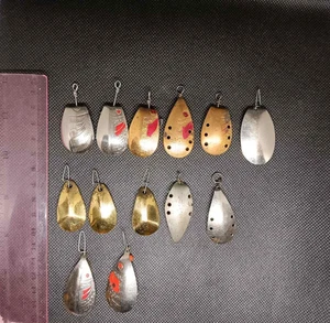 Fishing lures lot of 13 pcs set metal vintage USSR - Picture 1 of 2