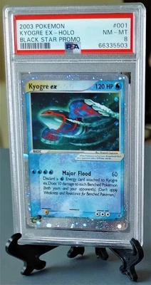 2003 Pokemon Kyogre EX Holo Black Star Promo #001 PSA 8 - Image 1 of 2