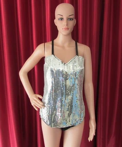 Da NeeNa R48 Robot Queen Showgirl Dance Pageant Vegas Dance Leotard Bodysuit L - Picture 1 of 4