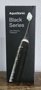 Aquasonic Black Series Ultra Whitening Toothbrush Clean Soft Whiten Massage Time - Picture 1 of 11