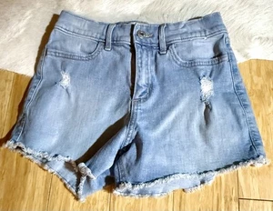 abercrombie and fitch kids high rise mini mom jean shorts 9/10 Regular - Picture 1 of 3