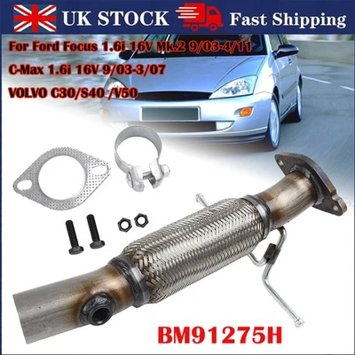 Petrol Catalytic Converter Repair Pipe&Fitting Kit FOR Ford Focus C-Max 1.6i 16V - Image 1 of 4