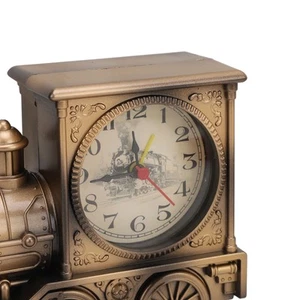 Vintage Retro Train Style Alarm Clock Home Office Shelf Decoration Table Des BBY - Picture 1 of 12