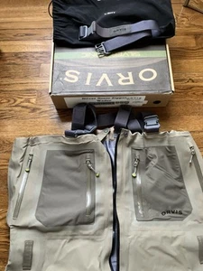 Orvis Silver Sonic Zipper Wader , Size L Short. Pre-owned, Very Good Condition - Picture 1 of 14