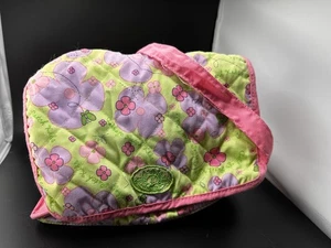 Vintage 2005 Cabbage Patch Puppe Wickeltasche Wickelauflage rosa grün Y2K LESEN - Bild 1 von 8