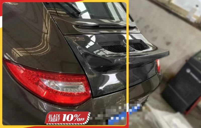 For 05-12 Porsche 911 997 Classic Carbon Fiber Ducktail Type Trunk Rear Spoiler - Image 1 of 1