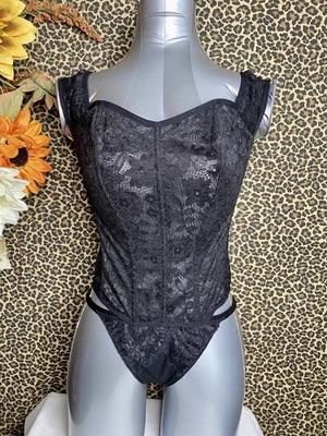 Bustier y Panty SHIRLEY OF HOLLYWOOD Floral Encaje Fuera del Hombro MEDIANO Foto 1 de 4