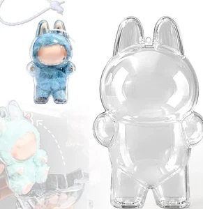 NEU durchsichtige Schutzhülle Standing Style 1p Mart Labubu die Monster Plüsch  - Bild 1 von 6