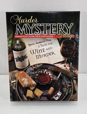 Murder Mystery Party Game A Taste for Wine and Murder 6-8 Players New - Image 1 of 4