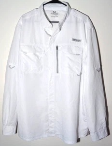 Men's White, Long Sleeve, Vented Fishing/Outdoor Shirt by Realtree in Size XL - Picture 1 of 11