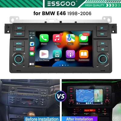 For BMW 3er E46 M3 1998-2006 MG ZT Android 14 Carplay Car Stereo Radio GPS Navi - Image 1 of 4