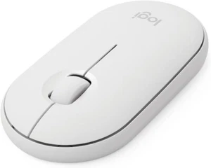 Logitech Slim Wireless Bluetooth Mouse Silent Click for iPad & macOS - White - Picture 1 of 3