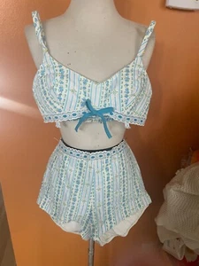 Vintage deadstock 2 piece JCPenney swimsuit 60s 1960s Mad Men Tiki Oasis - Picture 1 of 10