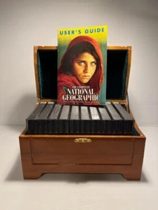 National Geographic 38 CD ROM Set in Wooden Box 1888-1990s + User Guide - Picture 1 of 9