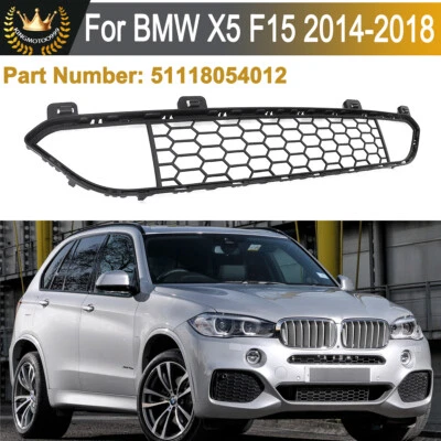 Honeycomb Grill For 2014-18 BMW X5 F15 Front Bumper Lower M Grille Factory Style Foto 1 de 4