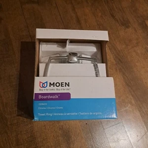 Moen Boardwalk Chrome Towel Ring Bathroom Fixture Y3286CH - Picture 1 of 6