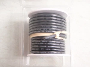 CABLE DE BARCO PRIMARIO DE COBRE ESTAÑADO GRADO MARINO 16GA NEGRO 25 FT 639 182003 - Imagen 1 de 1