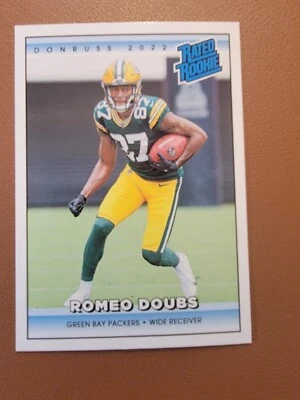 2022 Panini Donruss - Rated Rookie Romeo Doubs #RR38 (RC) Instant  Retro - Image 1 of 2