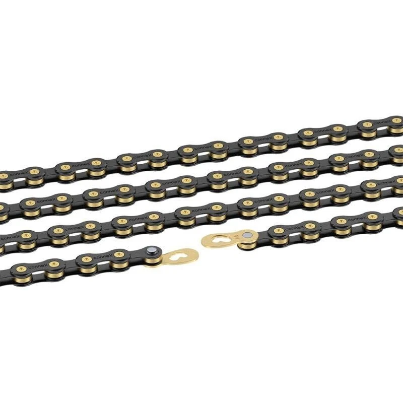 ConneX 10SB 10-Speed Black & Gold Road / MTB Bike Chain fits SRAM Shimano Campy