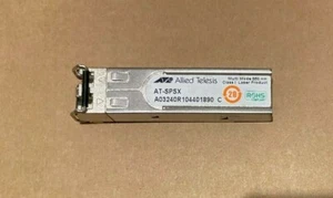 Allied Telesis AT-SPSX 1000Base-SX Gigabit SFP Multi Mode Fibre Module (Inc VAT) - Picture 1 of 7
