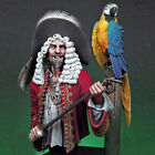 1/12 Resin French Pirate W/Parrot Figure Bust Unassembled Unpainted TS745